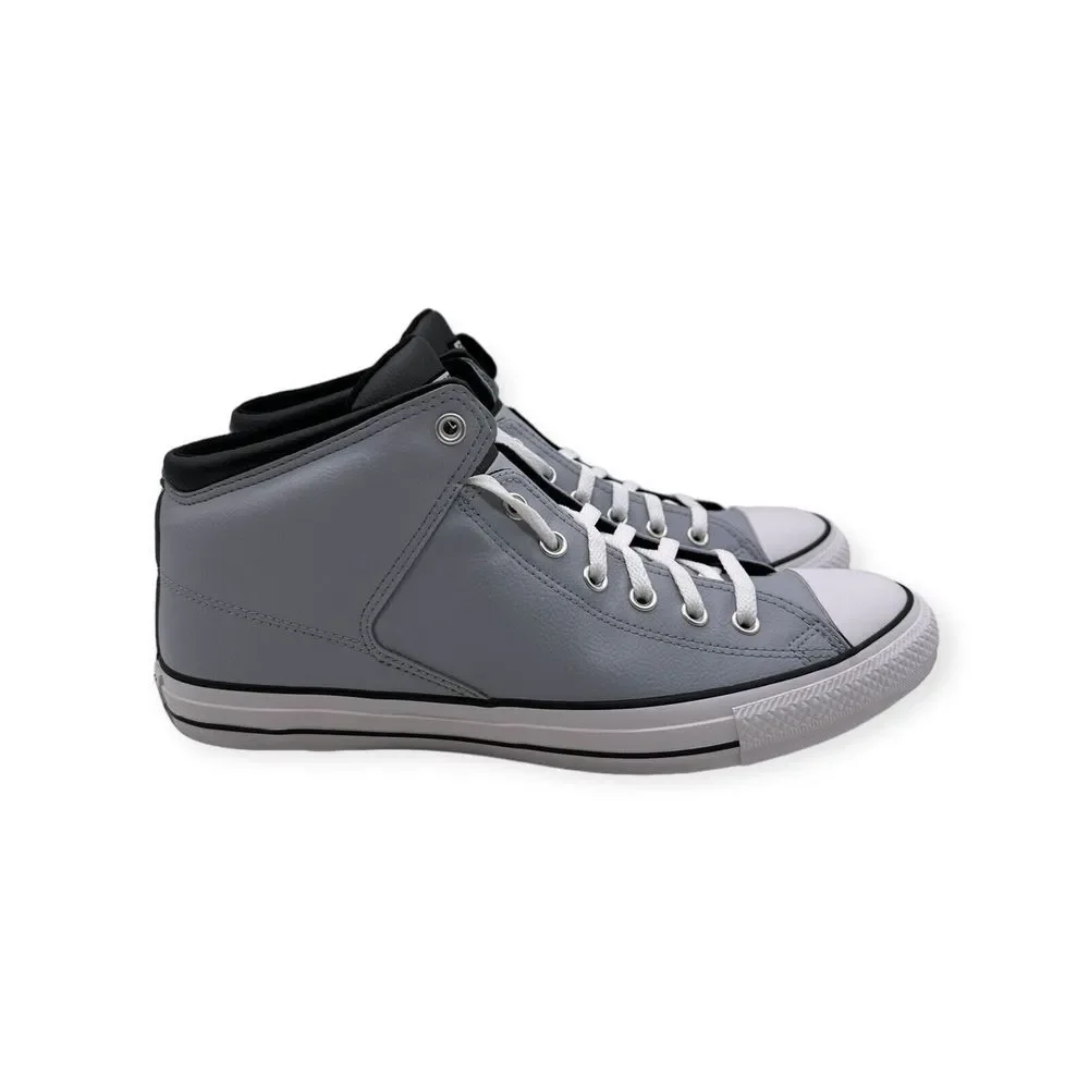 Men's Converse Chuck Taylor High Street Mid Gray White Shoes A04575C Size 12 NEW